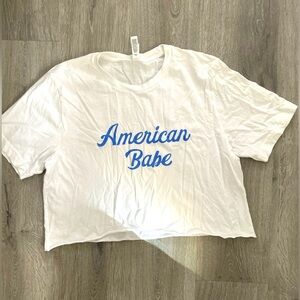 American Babe Crop Top
